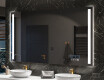 Moderne badkamer spiegel met led-verlichting L02 #10