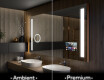 Moderne badkamer spiegel met led-verlichting L02 #1