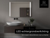 Moderne badkamer spiegel met led-verlichting L02 #6