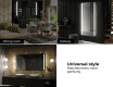 Moderne badkamer spiegel met led-verlichting L02 #10