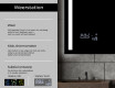 Moderne badkamer spiegel met led-verlichting L02 #5