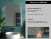 Moderne badkamer spiegel met led-verlichting L03 #7