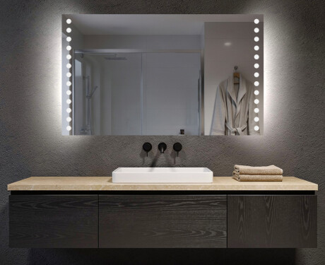 Moderne badkamer spiegel met led-verlichting L06