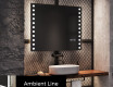 Moderne badkamer spiegel met led-verlichting L06 #4