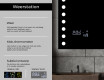 Moderne badkamer spiegel met led-verlichting L06 #5