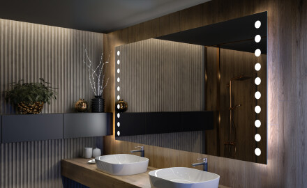 Moderne badkamer spiegel met led-verlichting L06