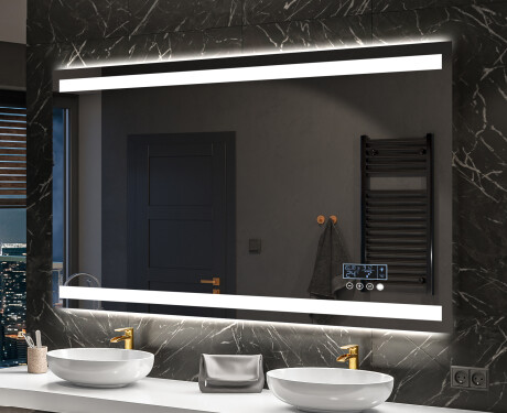 Moderne badkamer spiegel met led-verlichting L09 #10