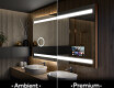 Moderne badkamer spiegel met led-verlichting L09 #1