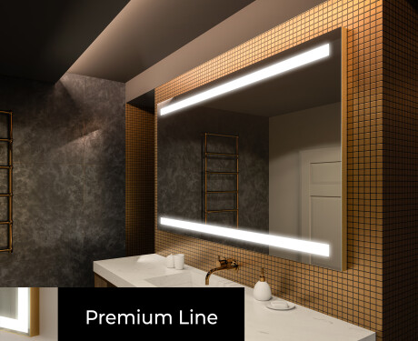 Moderne badkamer spiegel met led-verlichting L09 #3