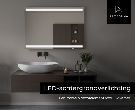Moderne badkamer spiegel met led-verlichting L09 #6
