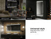 Moderne badkamer spiegel met led-verlichting L09 #10