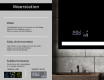 Moderne badkamer spiegel met led-verlichting L09 #5