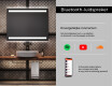 Moderne badkamer spiegel met led-verlichting L09 #6