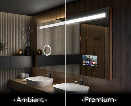 Moderne badkamer spiegel met led-verlichting L12 #1