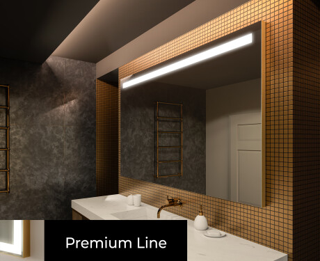 Moderne badkamer spiegel met led-verlichting L12 #3