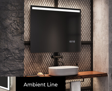 Moderne badkamer spiegel met led-verlichting L12 #4