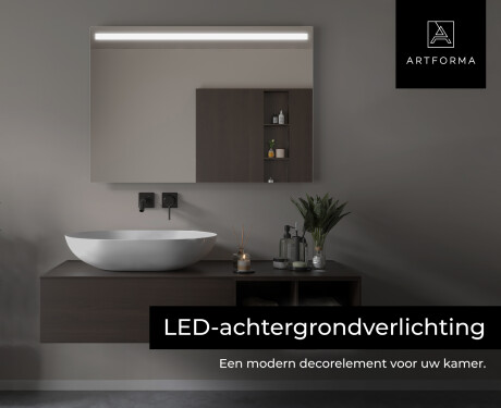 Moderne badkamer spiegel met led-verlichting L12 #6