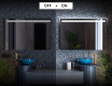 Moderne badkamer spiegel met led-verlichting L12 #3