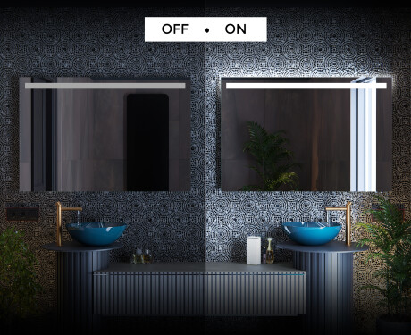 Moderne badkamer spiegel met led-verlichting L12 #3