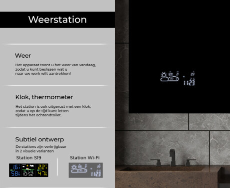 Moderne badkamer spiegel met led-verlichting L12 #5