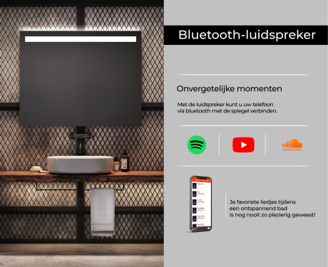 Moderne badkamer spiegel met led-verlichting L12 #6