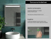 Moderne badkamer spiegel met led-verlichting L12 #7
