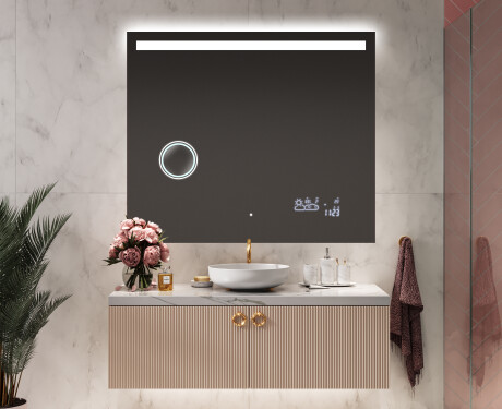 Moderne badkamer spiegel met led-verlichting L12 #9