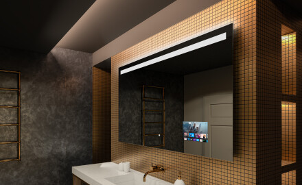 Moderne badkamer spiegel met led-verlichting L12