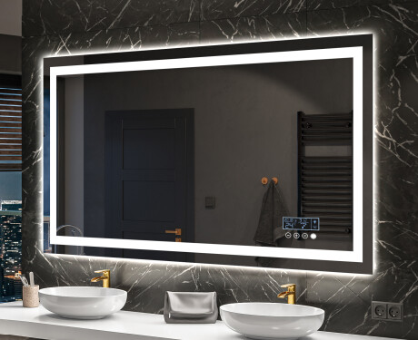 Moderne badkamer spiegel met led-verlichting L15 #10