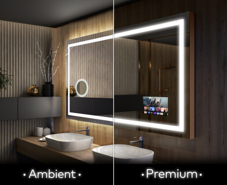 Moderne badkamer spiegel met led-verlichting L15 #1