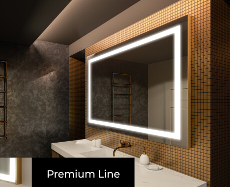 Moderne badkamer spiegel met led-verlichting L15 #3
