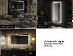 Moderne badkamer spiegel met led-verlichting L15 #10