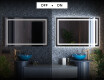 Moderne badkamer spiegel met led-verlichting L15 #3