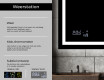 Moderne badkamer spiegel met led-verlichting L15 #5