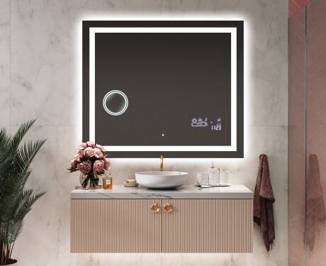 Moderne badkamer spiegel met led-verlichting L15 #9