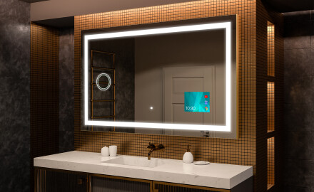 Moderne badkamer spiegel met led-verlichting L15
