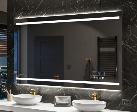 Moderne badkamer spiegel met led-verlichting L23 #10