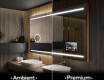 Moderne badkamer spiegel met led-verlichting L23