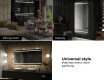 Moderne badkamer spiegel met led-verlichting L23 #10