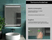 Moderne badkamer spiegel met led-verlichting L23 #7