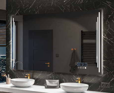 Moderne badkamer spiegel met led-verlichting L27 #10