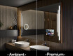 Moderne badkamer spiegel met led-verlichting L27 #1