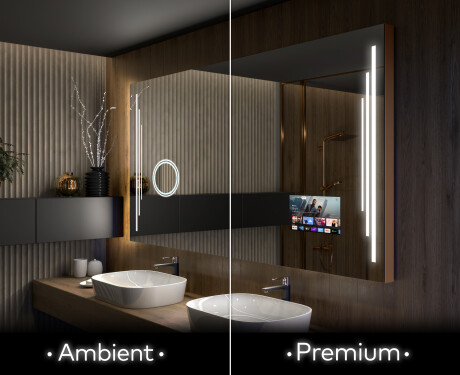 Moderne badkamer spiegel met led-verlichting L27 #1