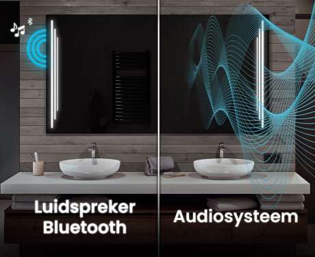 Moderne badkamer spiegel met led-verlichting L27 #5