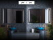 Moderne badkamer spiegel met led-verlichting L27 #3
