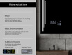 Moderne badkamer spiegel met led-verlichting L27 #5