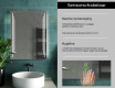 Moderne badkamer spiegel met led-verlichting L27 #7