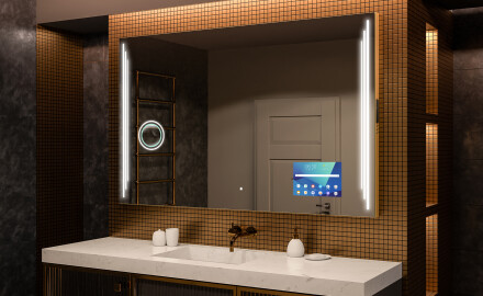 Moderne badkamer spiegel met led-verlichting L27