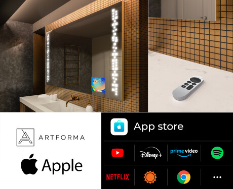 Moderne badkamer spiegel met led-verlichting L38 #6