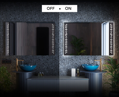 Moderne badkamer spiegel met led-verlichting L38 #3